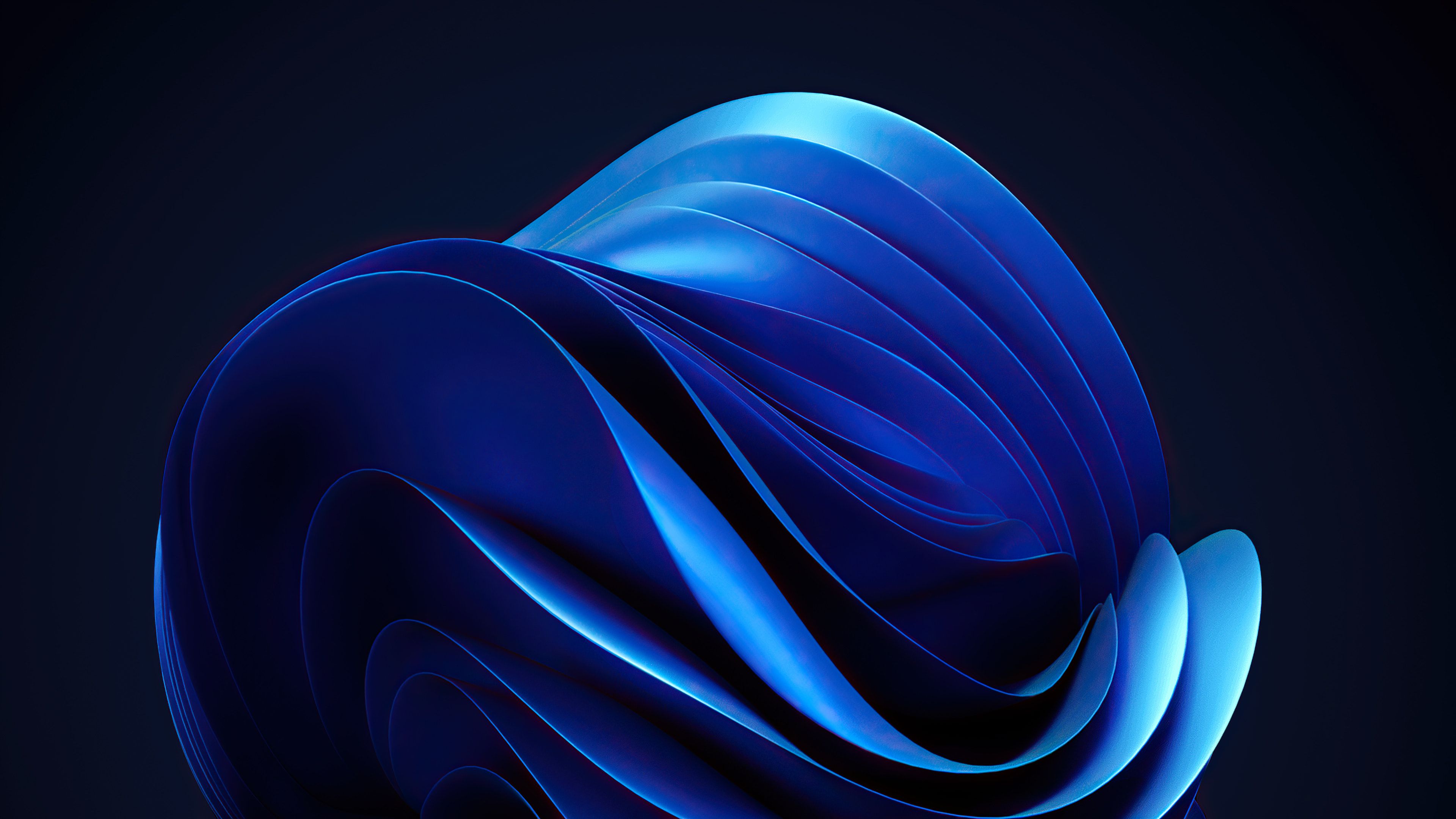 Windows 11 Abstract Blue Background 4K Desktop Wallpaper