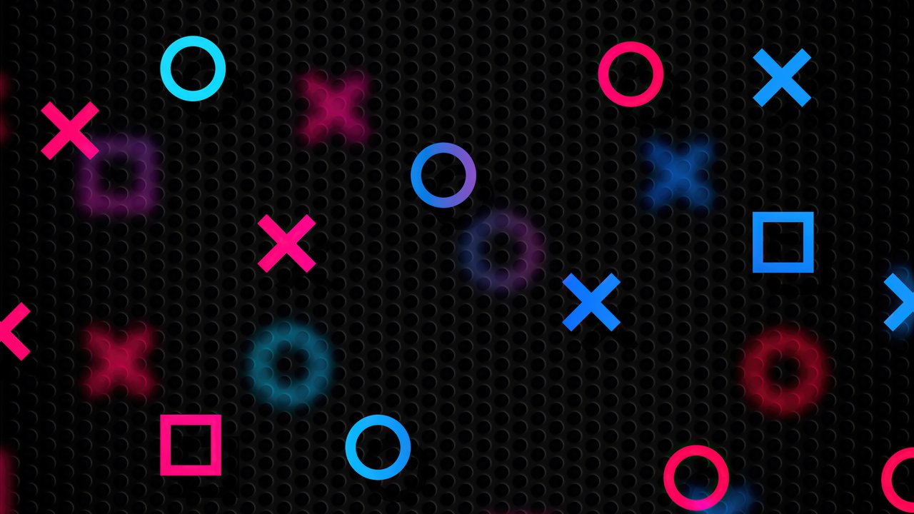 Playstation Buttons Background 4K Wallpaper