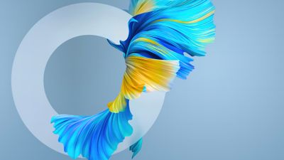 Huawei Abstract Blue 4K Wallpaper