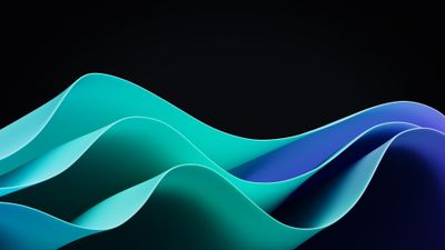 Windows 11 Green Waves 4K Wallpaper