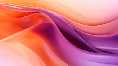 Abstract Orange Layers 4K Wallpaper