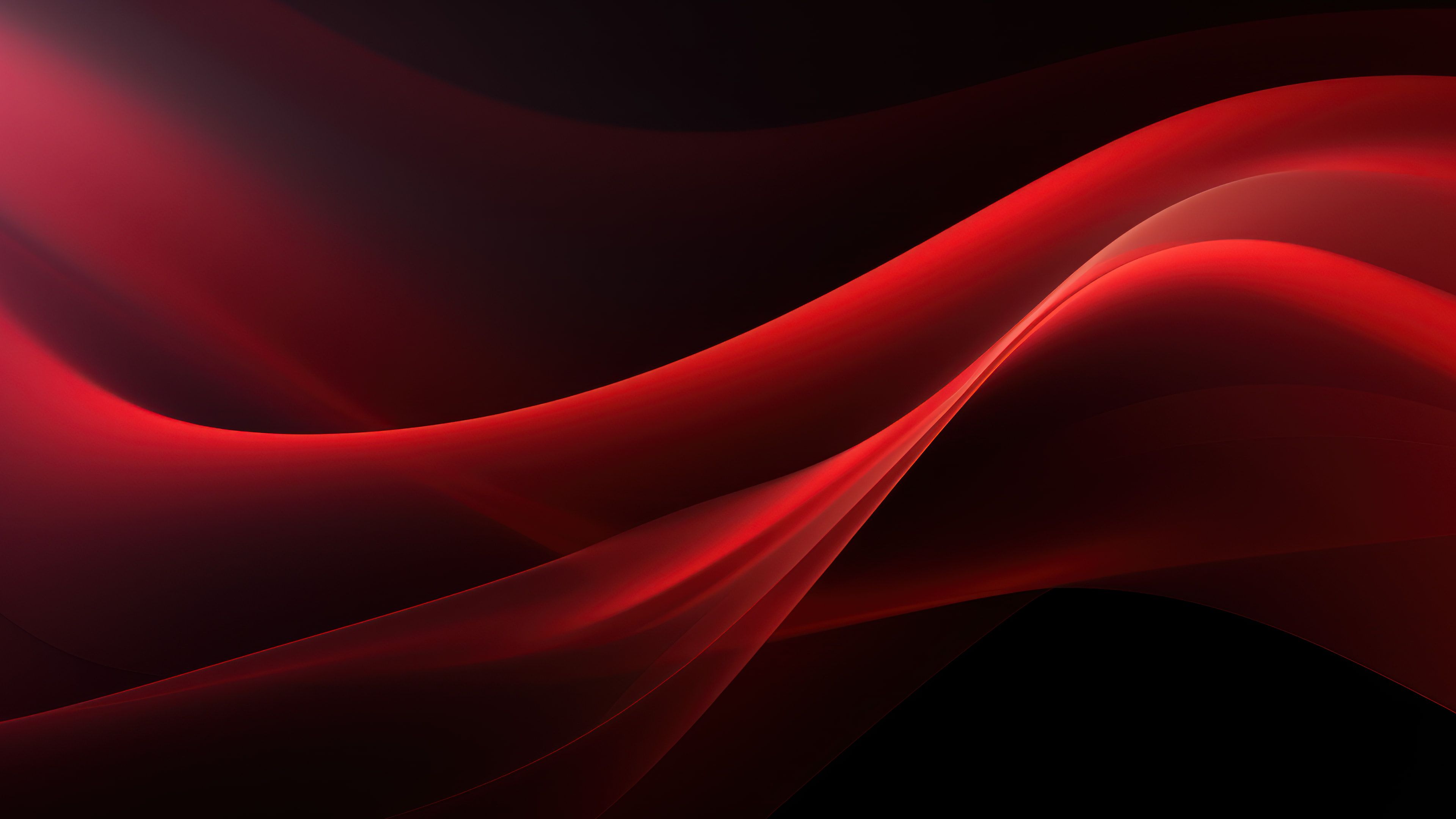 Abstract Dark Red Layers 4K Wallpaper