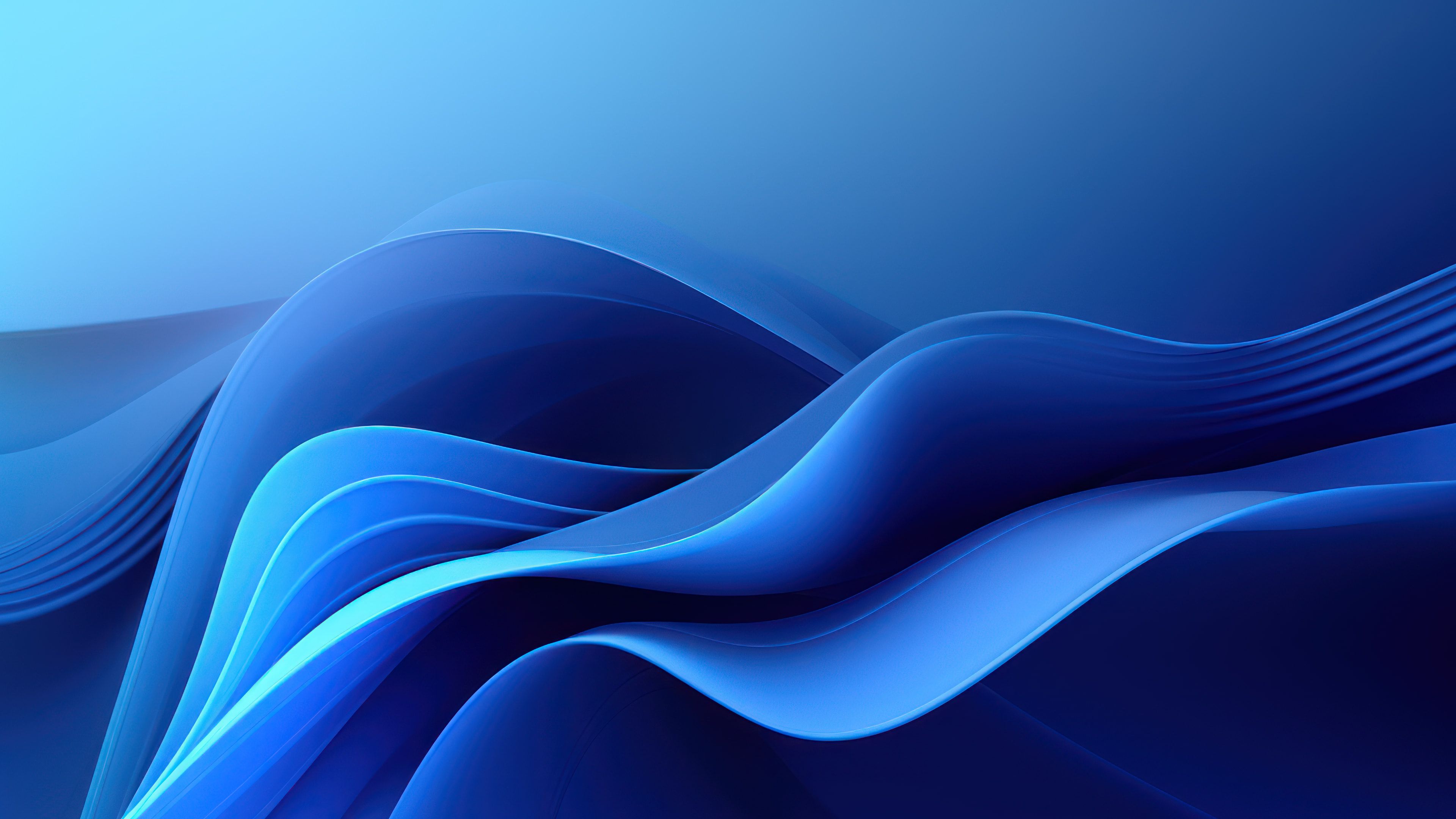 Dark Blue Abstract Layers 4K Wallpaper