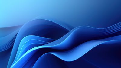 Dark Blue Abstract Layers 4K Wallpaper