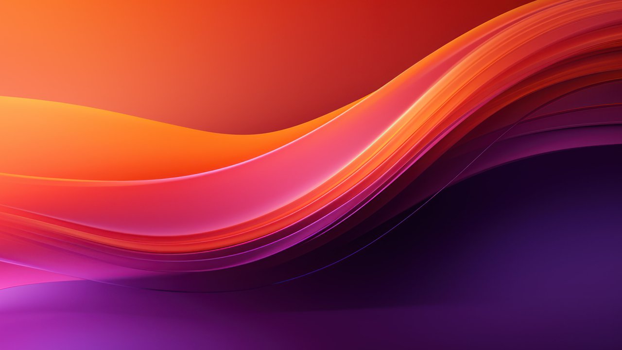 Abstract Orange Purple Layers 4K Wallpaper