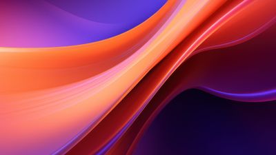 Abstract Gradient Orange Layers 4K Wallpaper