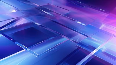Transparent Purple Glass Windows 4K Wallpaper