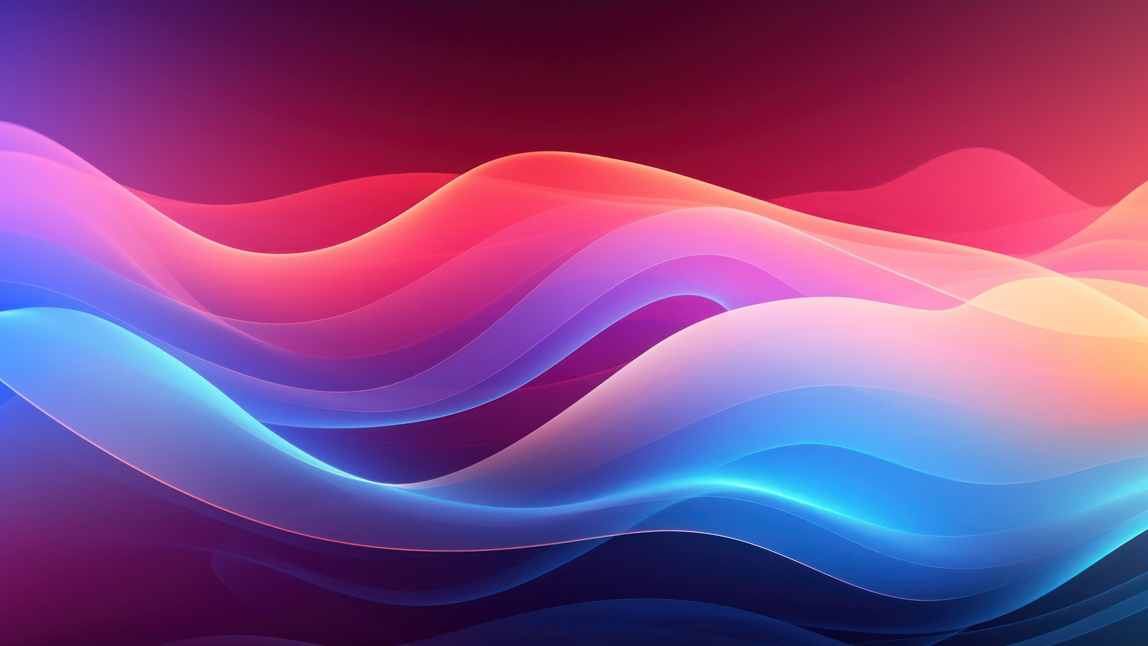 Colorful Abstract Background Moving Waves 4K Wallpaper