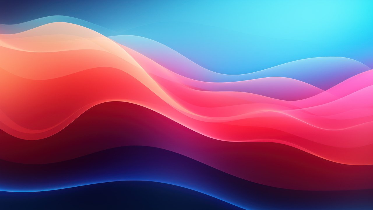 Abstract Colorful Wave Lines in Motion 4K Wallpaper