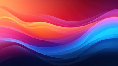 Abstract Colorful Waves 4K Wallpaper