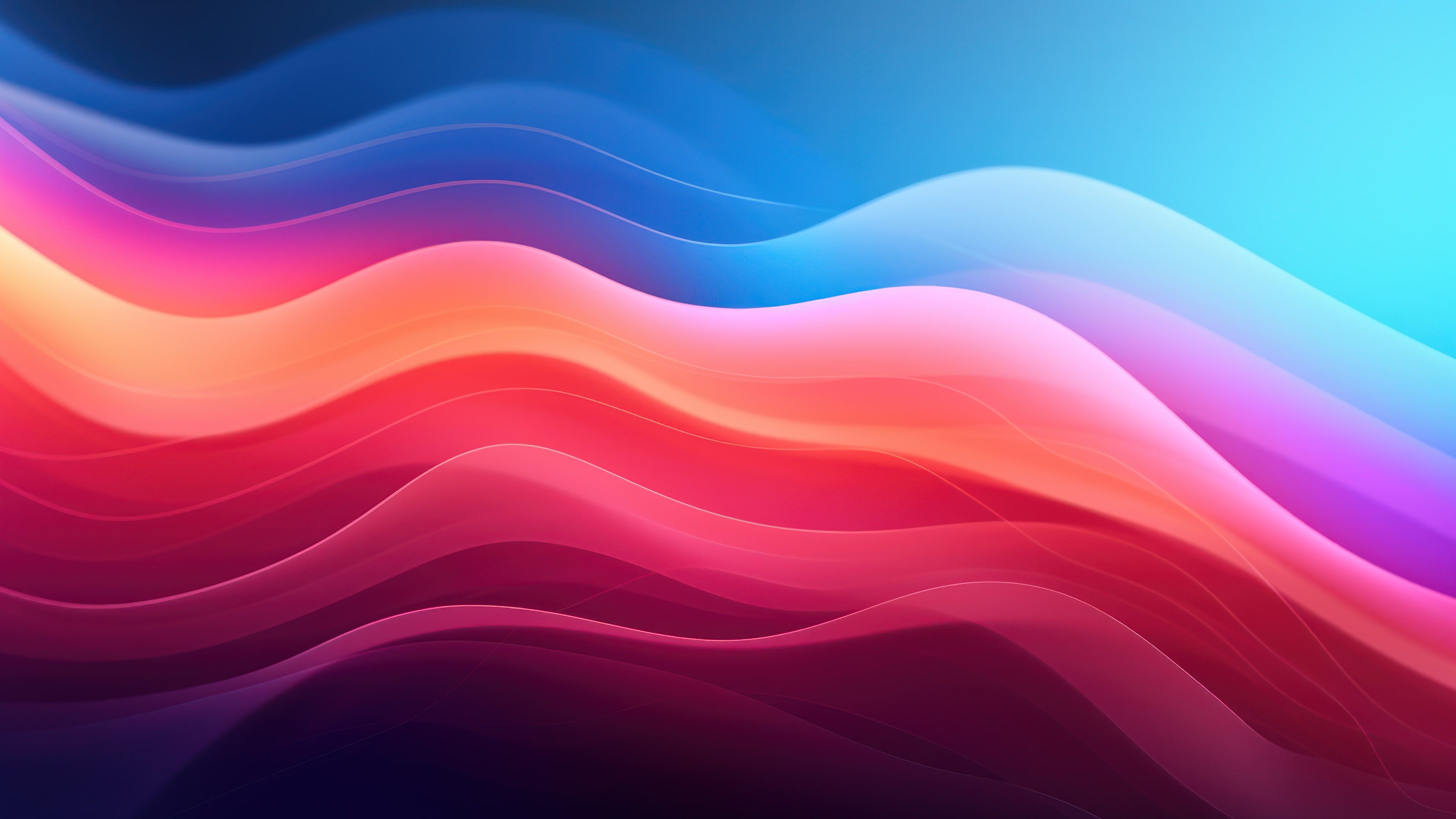 Abstracted Spectrum of Colors 4K Wallpaper