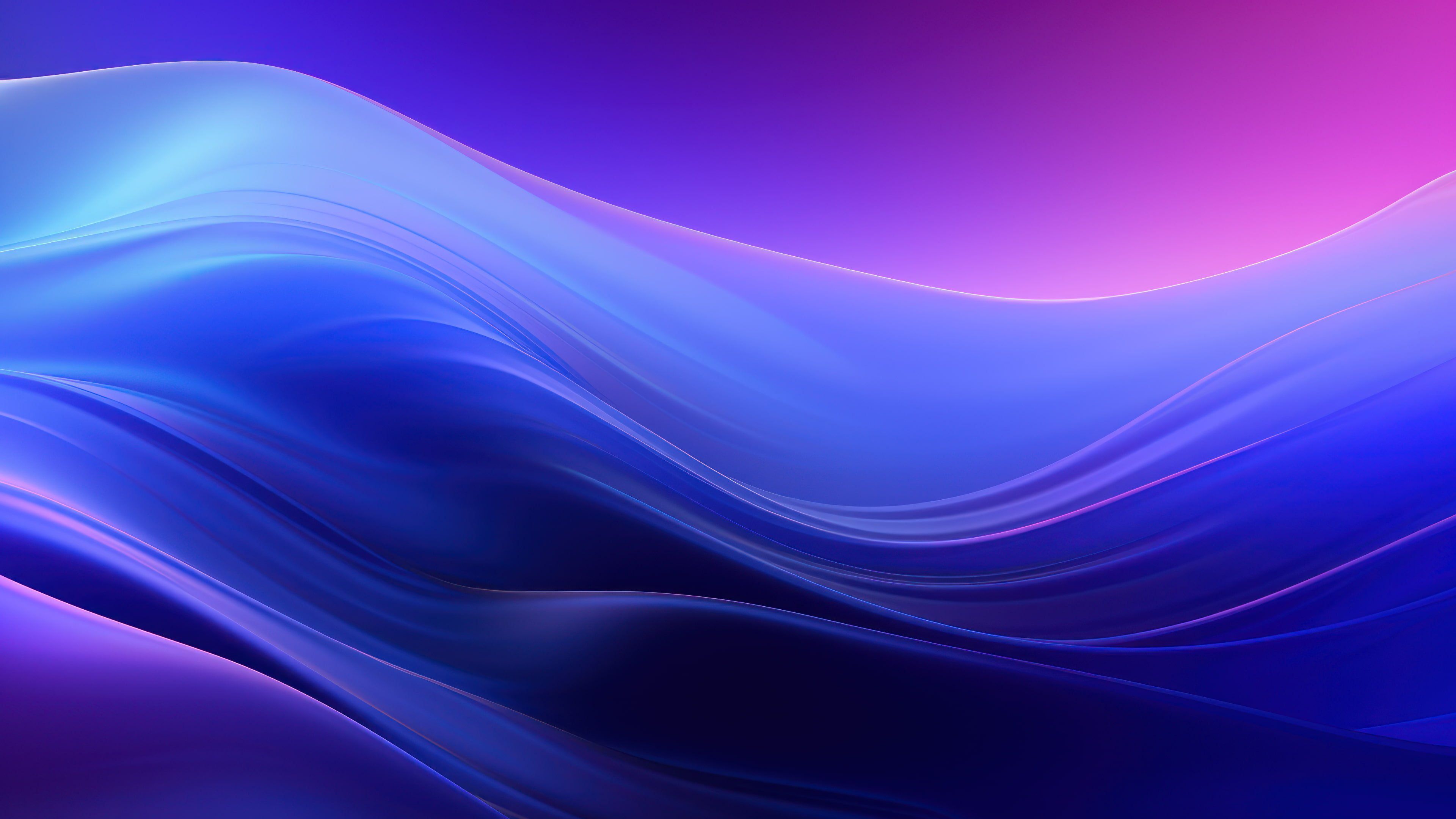Purple Abstract Gradient Layers 4K Wallpaper