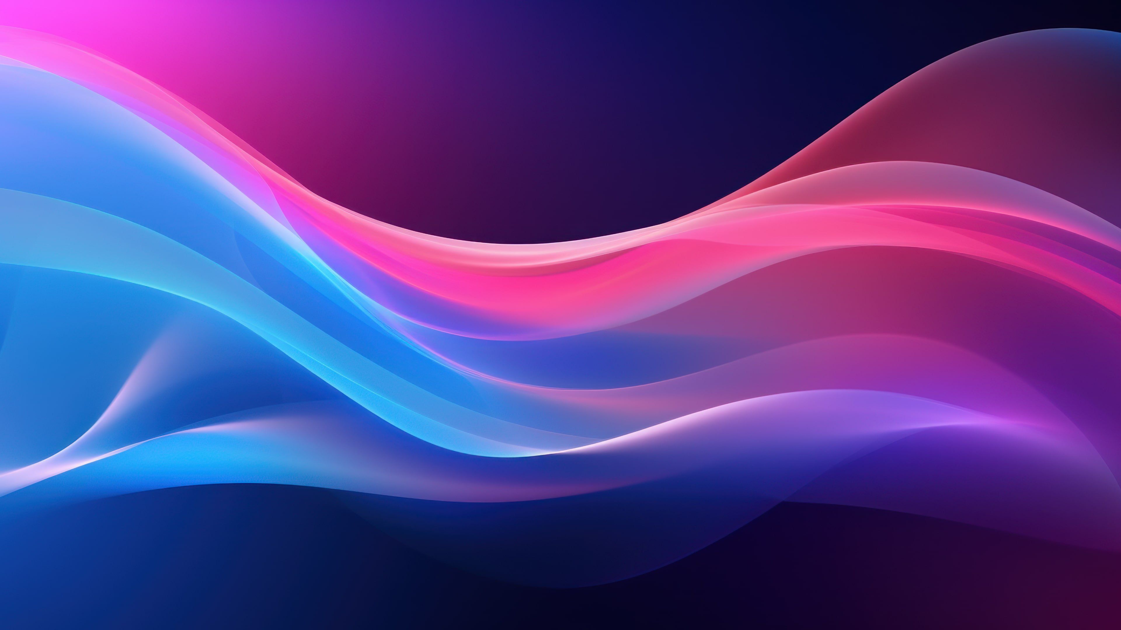 Abstract Colorful Layers 4K Wallpaper