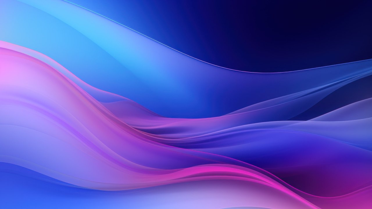 Blue Gradient Abstract Layers 4K Wallpaper