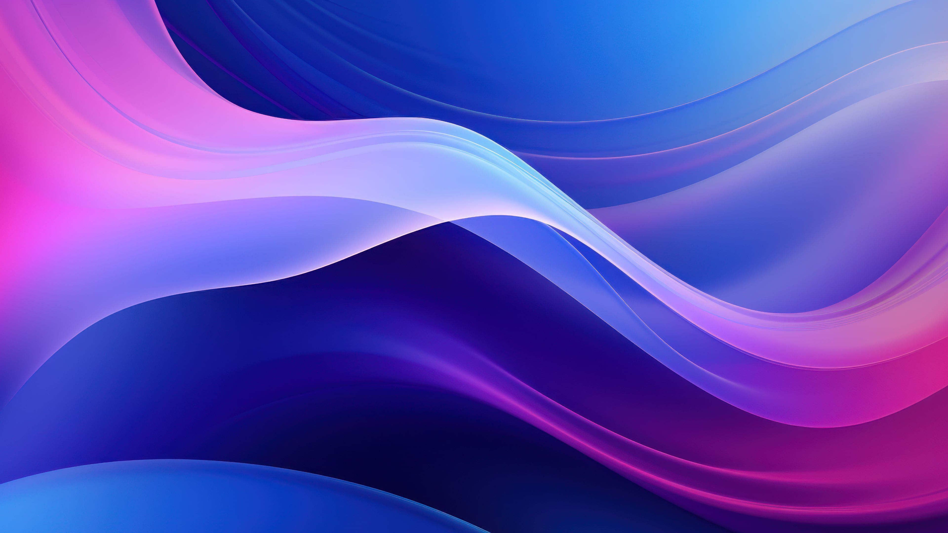 Abstract Gradient Colorful Layers 4K Wallpaper