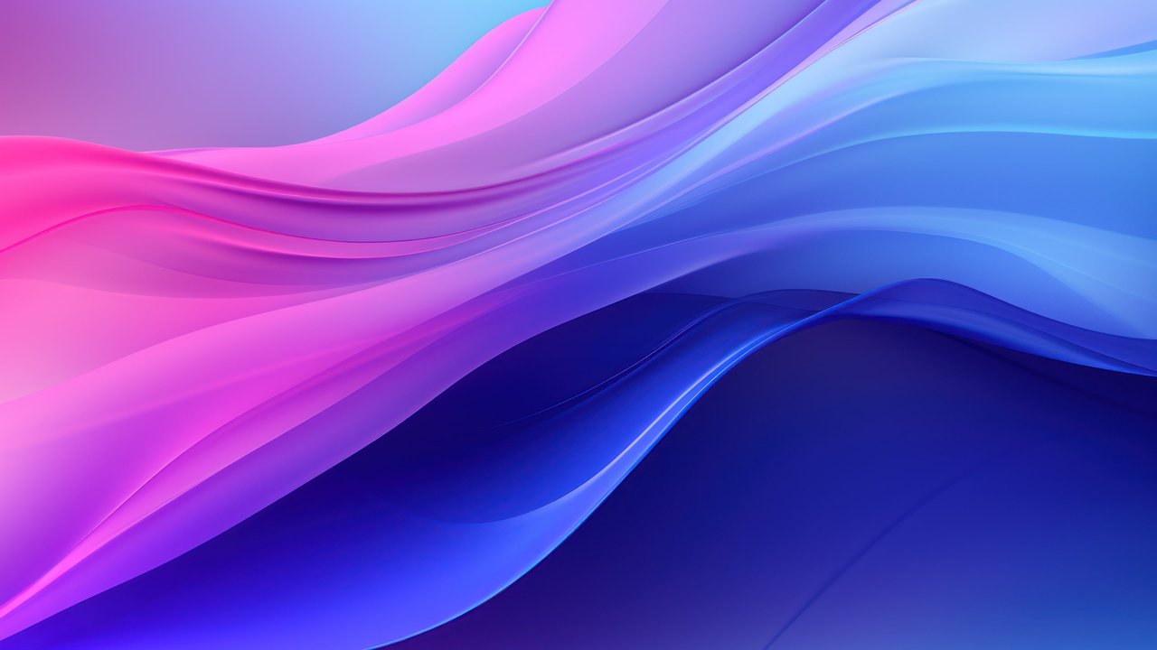 Abstract Gradient Pink Blue Layers 4K Wallpaper