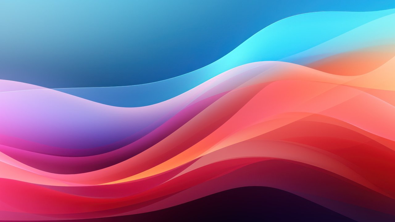 Colorful Abstract Dynamic Waves 4K Wallpaper
