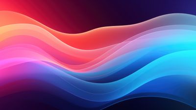 Colorful Abstract Flowing Waves 4K Wallpaper