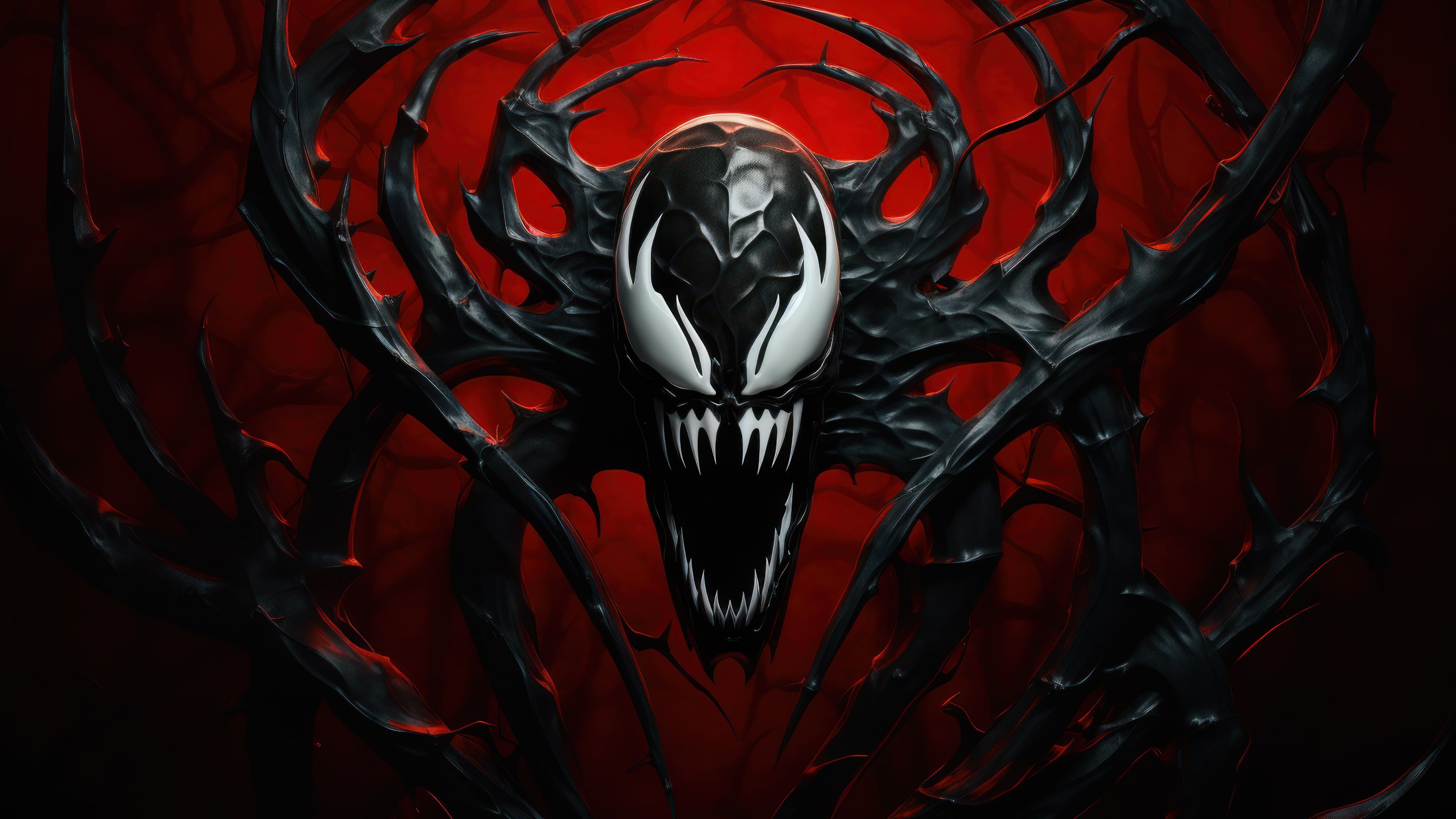 Spider-Man Venom Logo 4K Wallpaper
