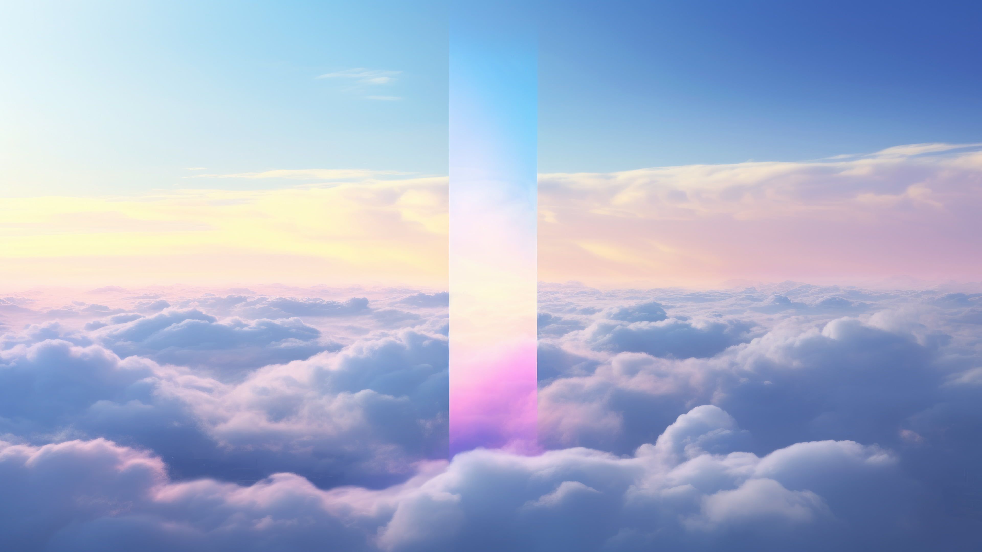 Cube In The Clouds 4K Wallpaper