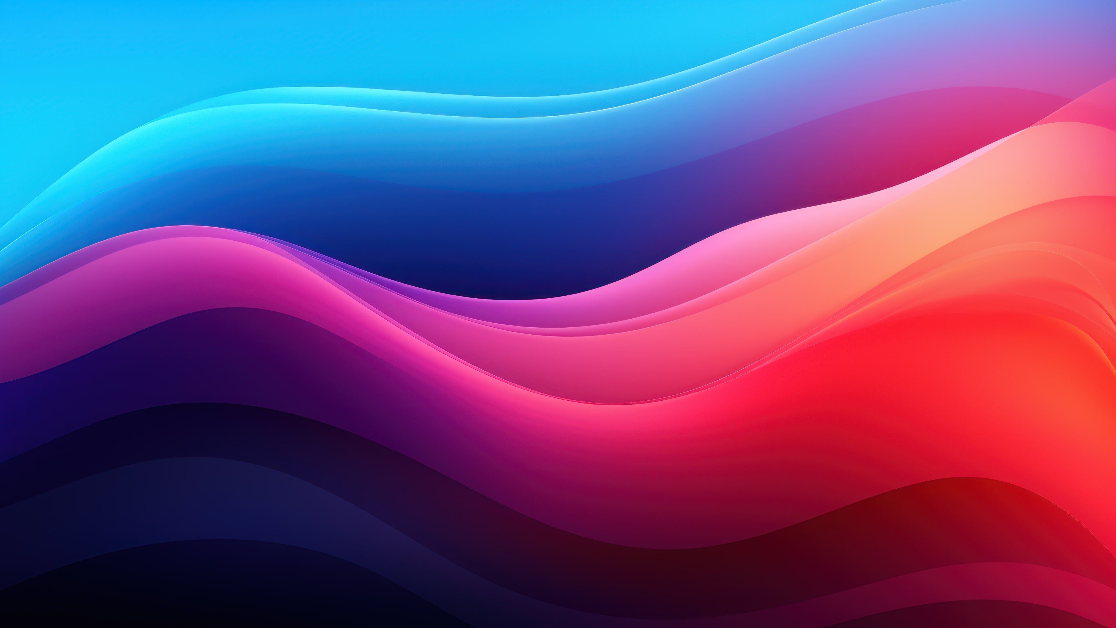 Colorful Background Dynamic Waves 4K Wallpaper