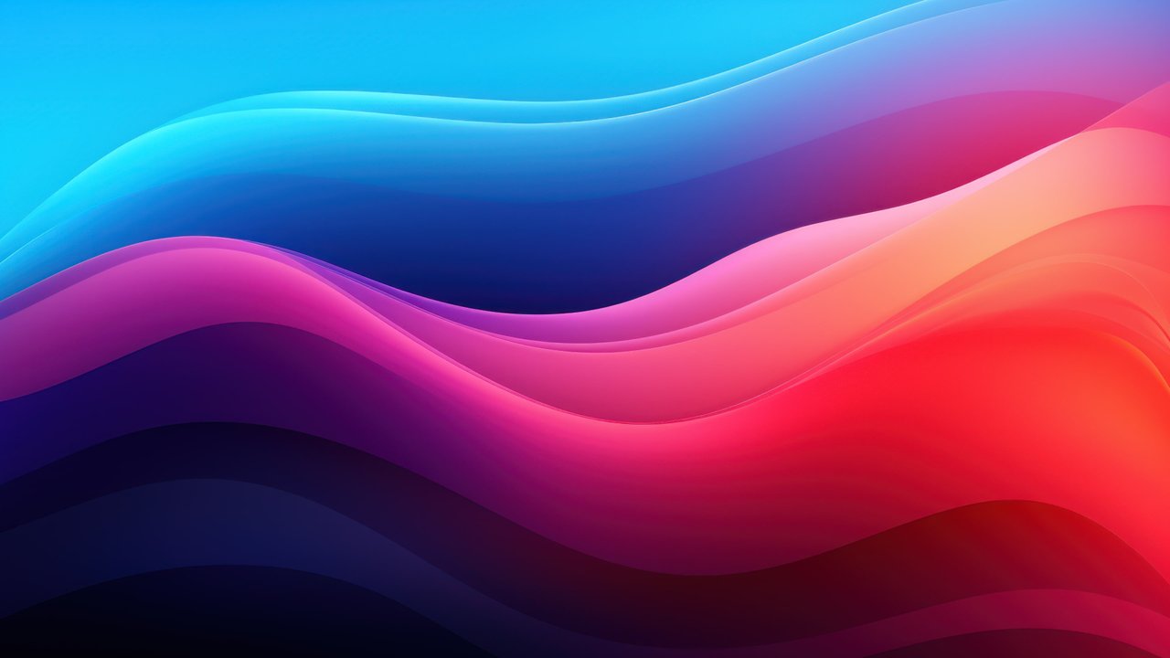 Colorful Background Dynamic Waves 4K Wallpaper