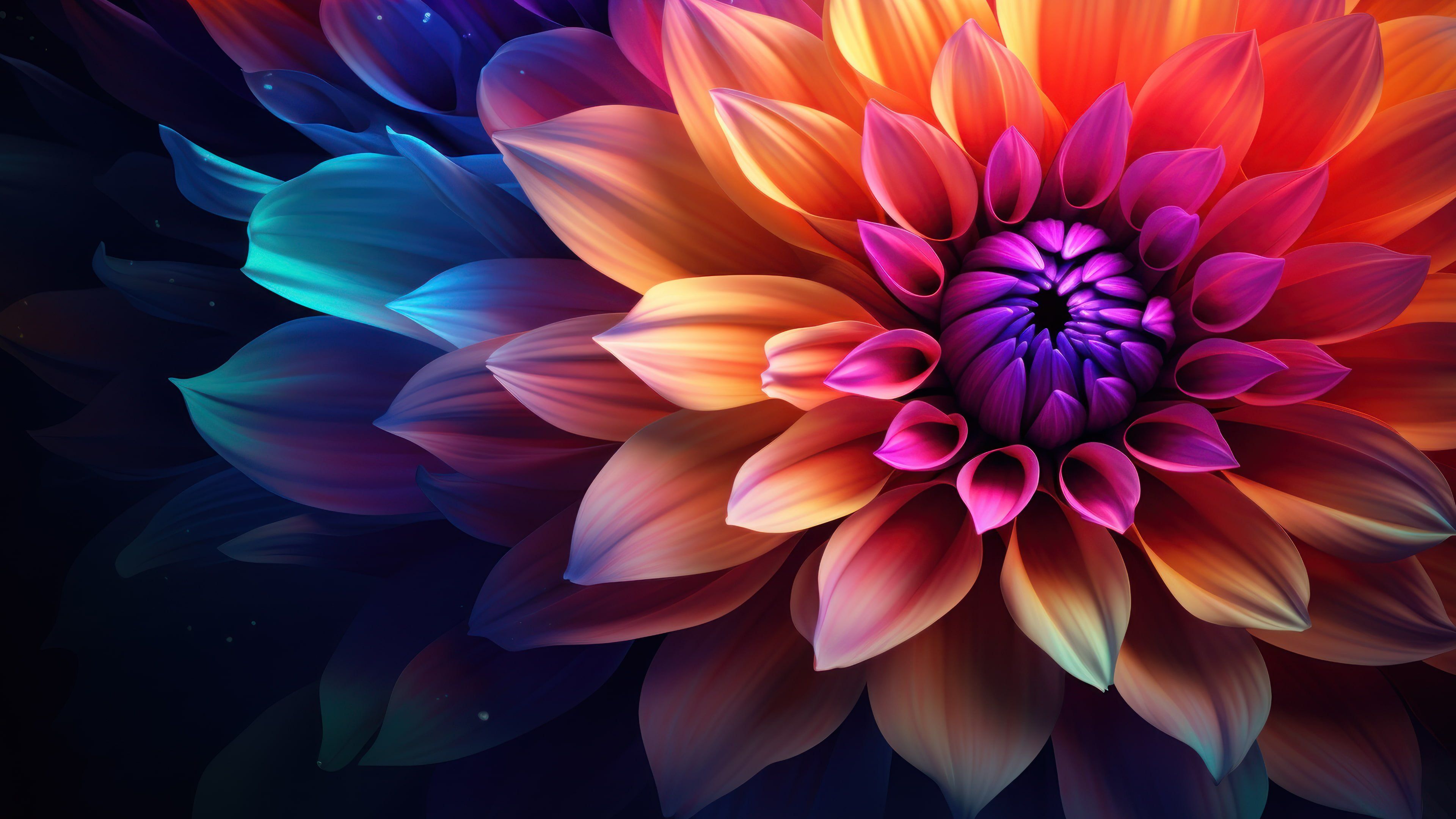 Colorful Bloom Close-up 4K Wallpaper