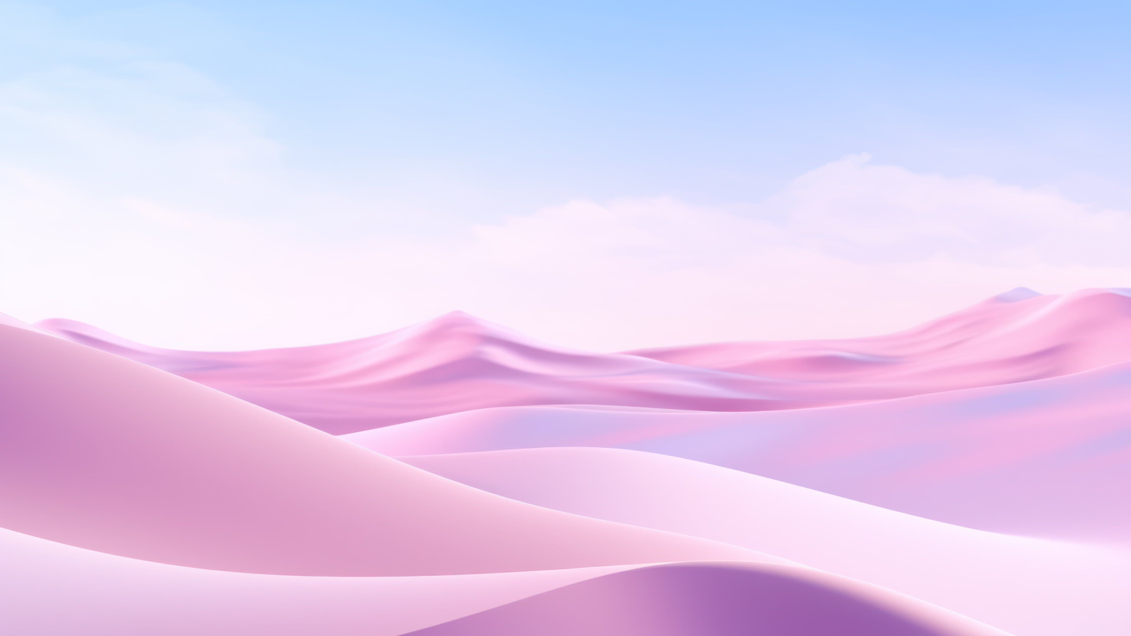 Windows 11 Pastel Pink 4K Wallpaper