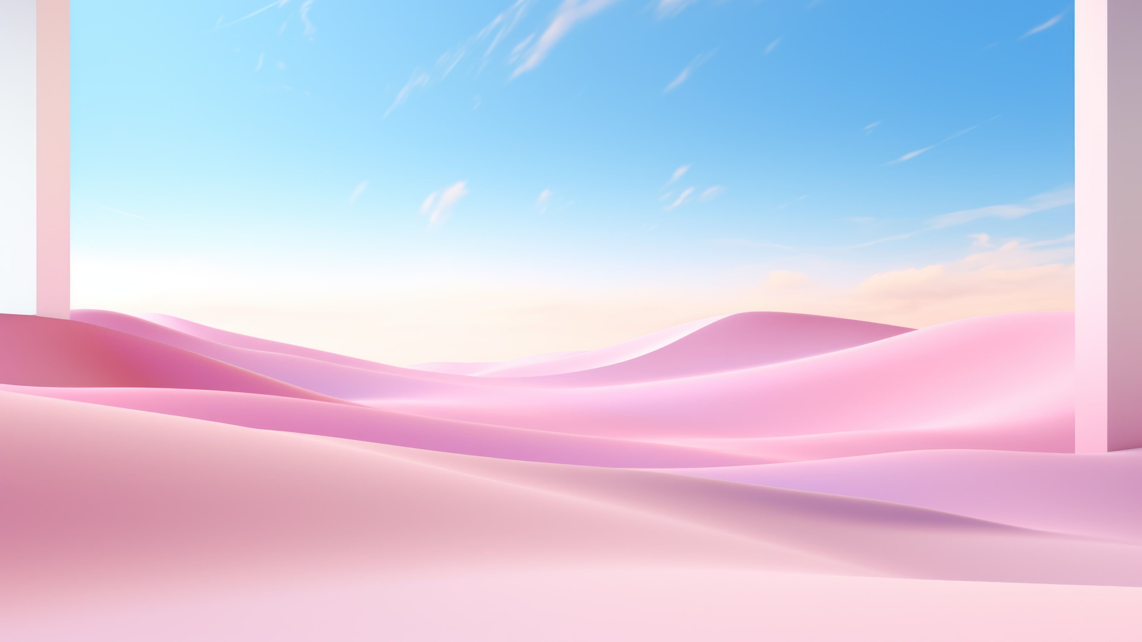Windows 11 Pink Desert 4K Wallpaper
