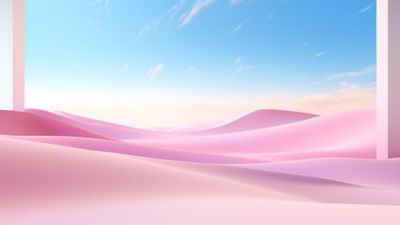 Windows 11 Pink Desert 4K Wallpaper