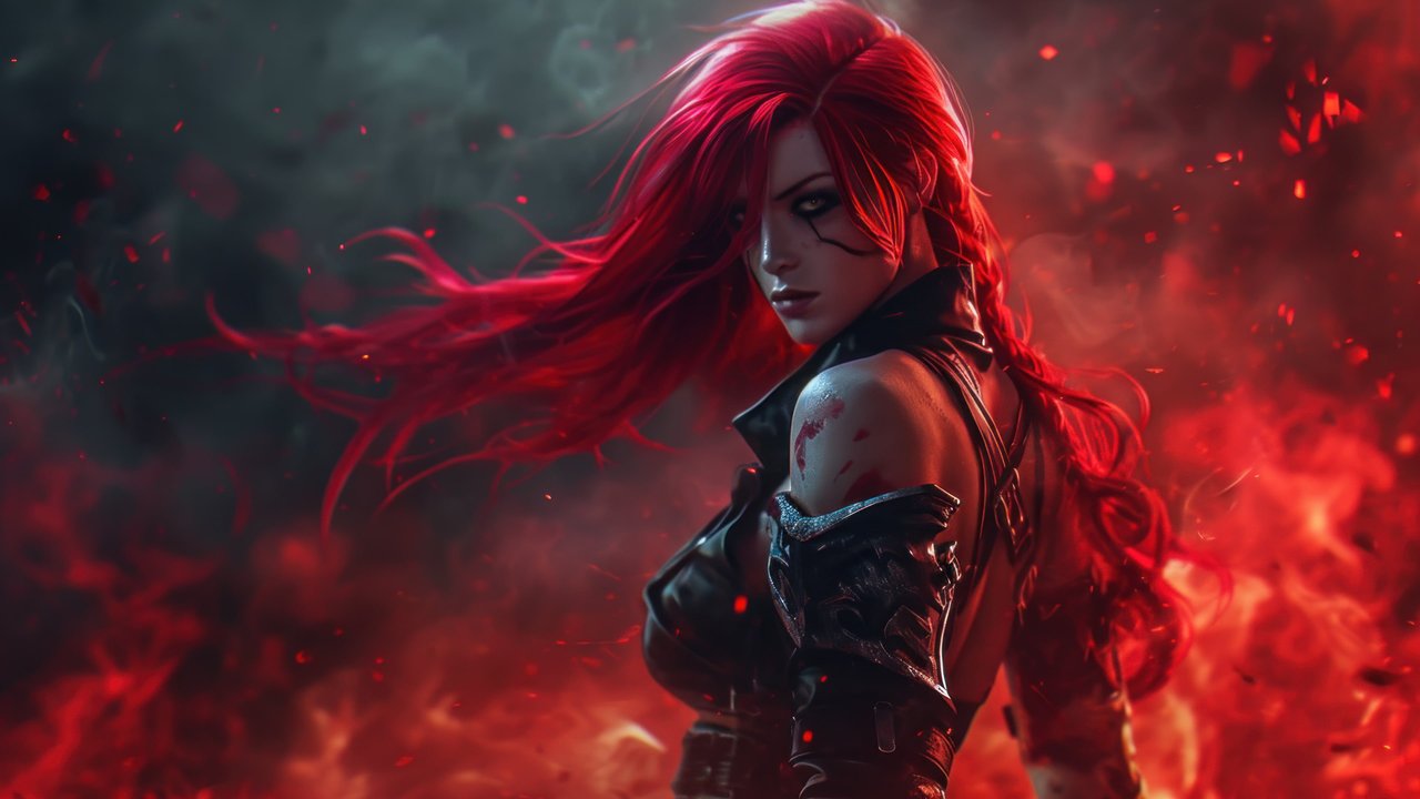 Katarina League Of Legends 4K Wallpaper