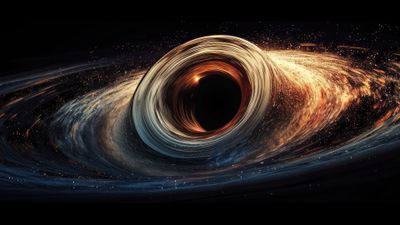 Black Hole Abyss 4K Wallpaper