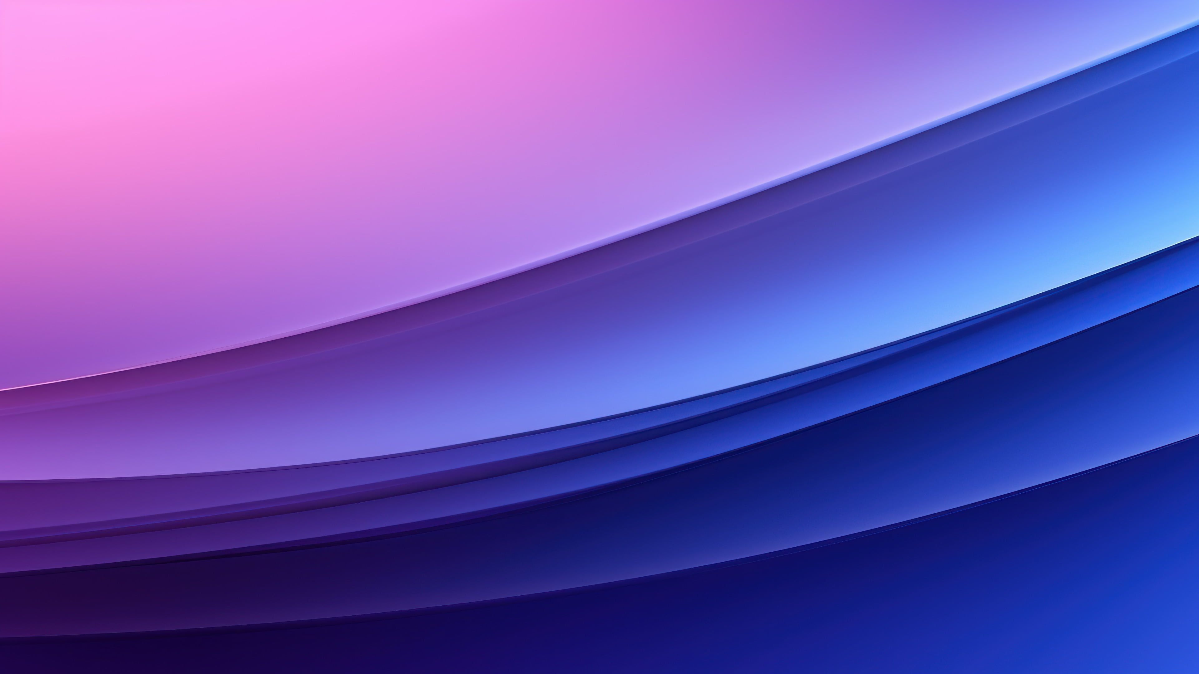 Minimalist Purple Gradient Layers 4K Wallpaper