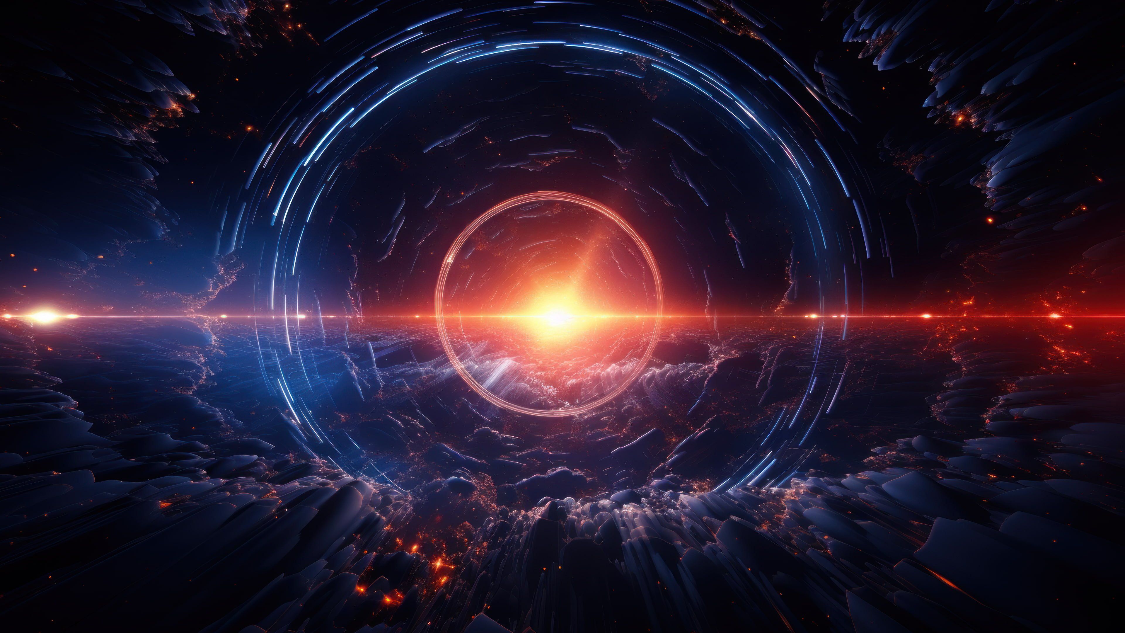 Cosmic Explosion 4K Wallpaper