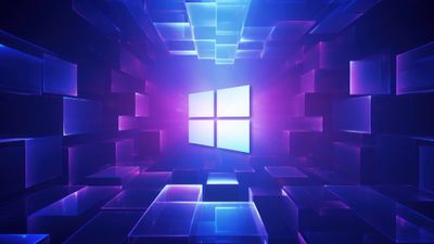 Windows 12 Gradient Purple 4K Wallpaper