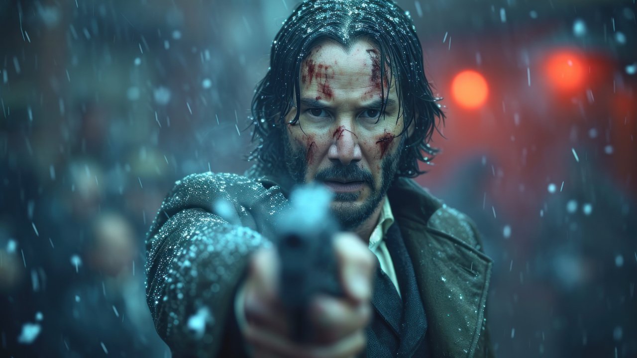 Keanu Reeves In Winter 4K Wallpaper