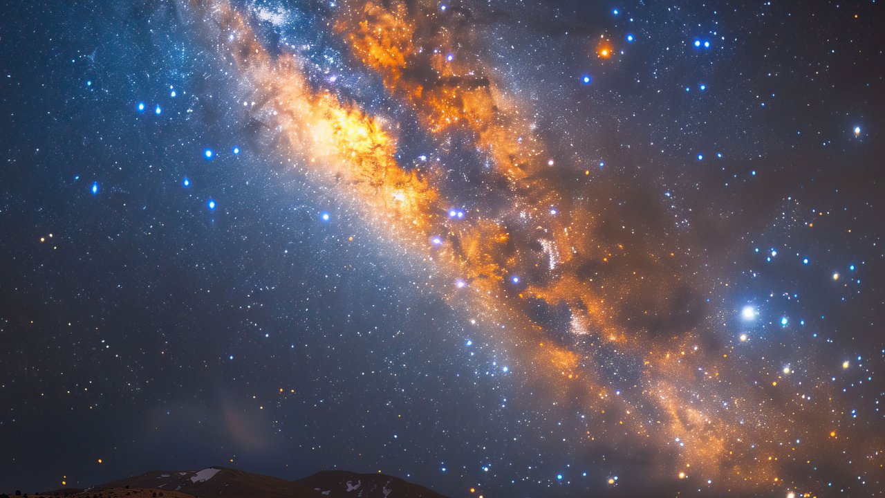 Starry Night Sky 4K Wallpaper