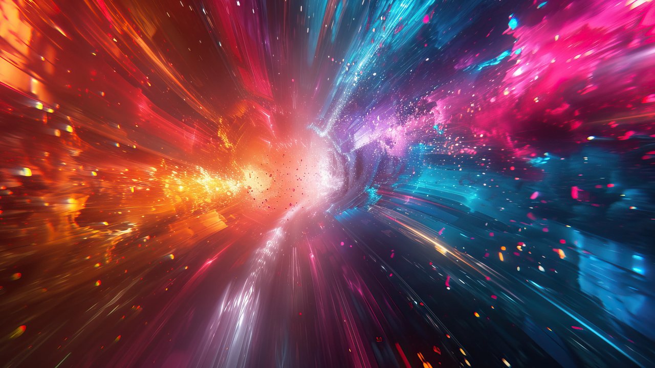 Cosmic Flow 4K Wallpaper