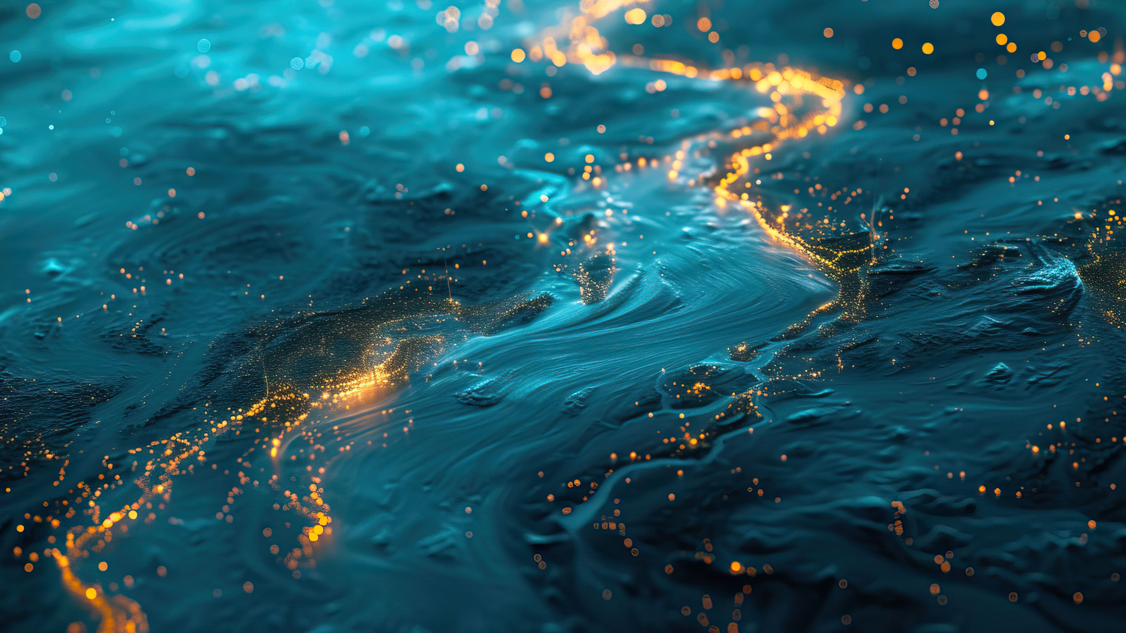 Glistening Sea 4K Wallpaper