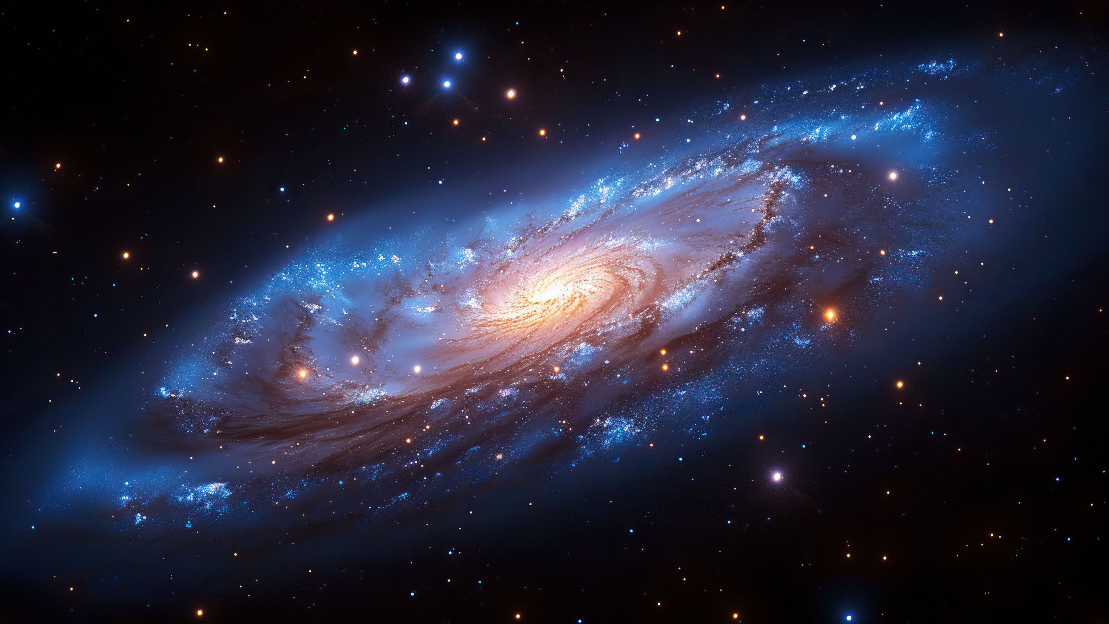Spiral Galaxy Magic 4K Wallpaper