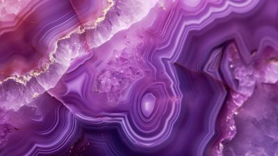 Purple Agate Crystal 4K Wallpaper