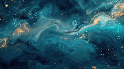 Cosmic Waves 4K Wallpaper