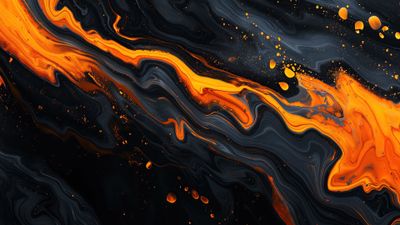 Lava Melt Abstract 4K Wallpaper