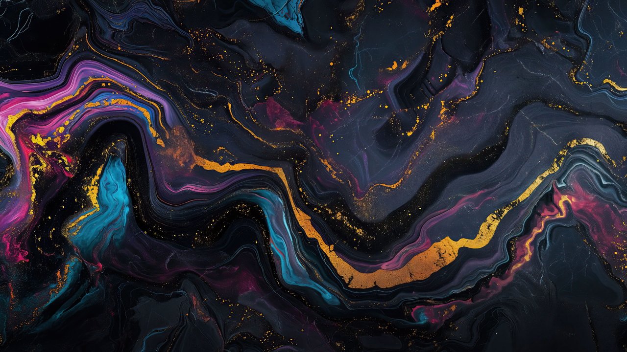 Galactic Marble Abstract 4K Wallpaper