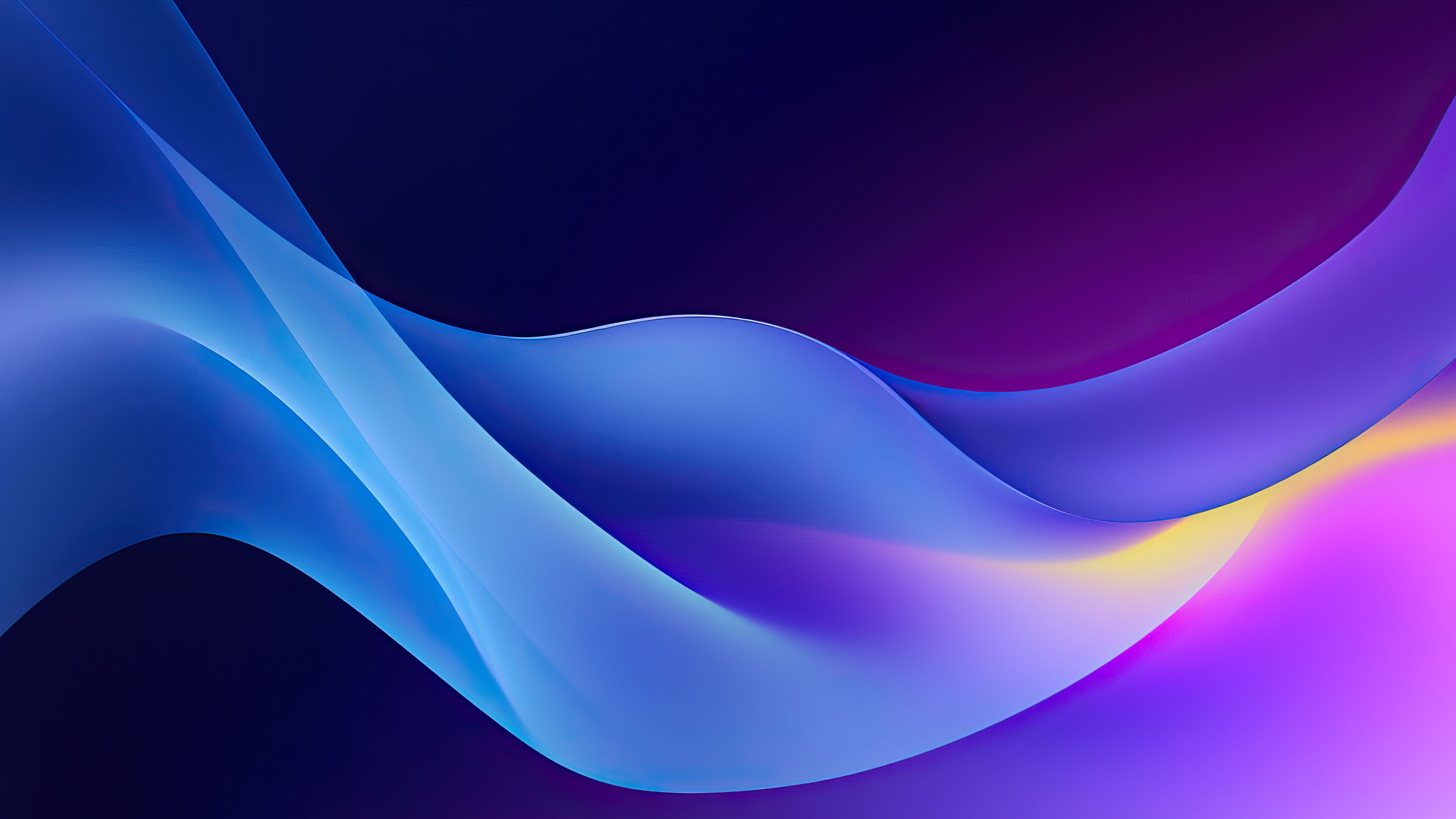 Vibrant Flowing Curves Abstract 4K Wallpaper