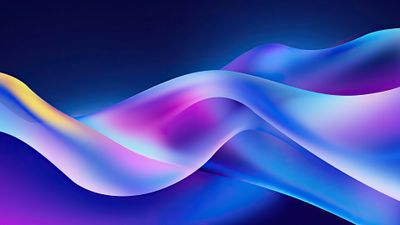 Smooth Color Transitions Wave 4K PC Wallpaper