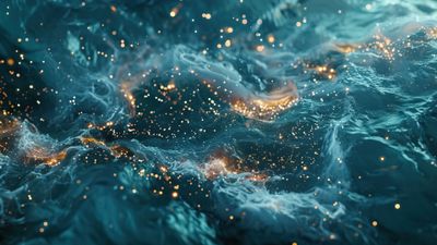 Sparkling Sea Surface 4K PC Wallpaper