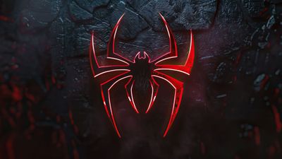 Dark Aesthetic Spider Icon 4K Wallpaper