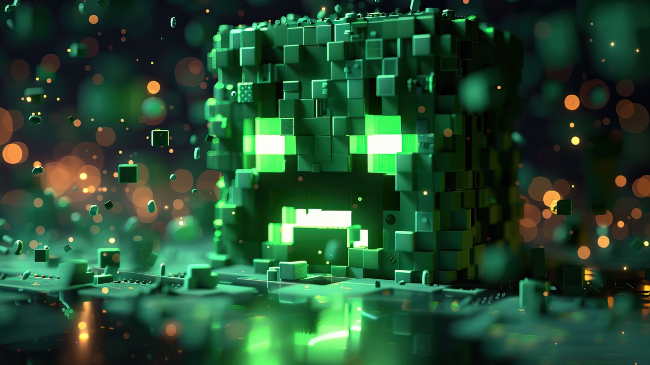 Minecraft Creeper 4K Wallpaper