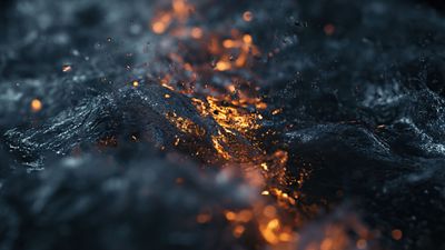 Epic Clash Of Water And Fire 4K Wallpaper